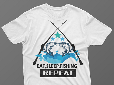Fishing T-shirt design design illustration ps t shirt