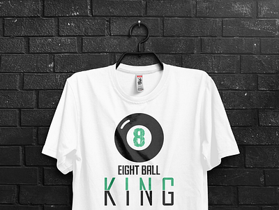 8 Ball King T-shirt Design design illustration ps t shirt