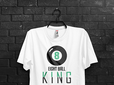 8 Ball King T-shirt Design