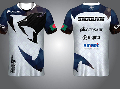 ZeusaberZ E-Sports Jersey Design branding design graphic design vector