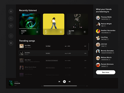 Concept - Spotify Rebranding apple music audio player branding design digital mockup music music player platform player spotify ui