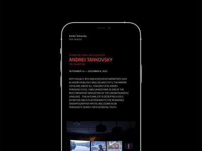 ANDREI TARKOVSKY branding clean design graphic design identity interaction design minimal minimalism mobile typography ui ukraine ux web