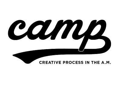 CAMP Varsity Inspired Script logo typography