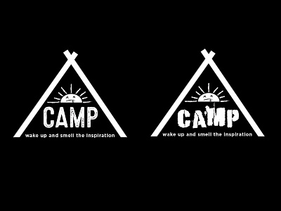 Naughty Camper CAMP Logo logo typography