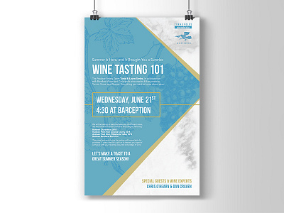 Wine Tasting Poster illustration layout poster texture typography