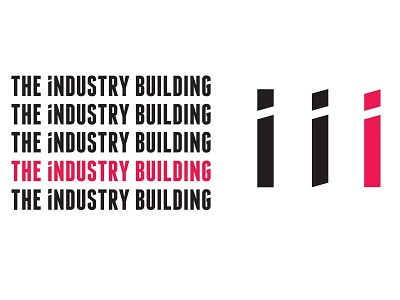 Industry Building Logotype + Mark branding logo logotype mark typography