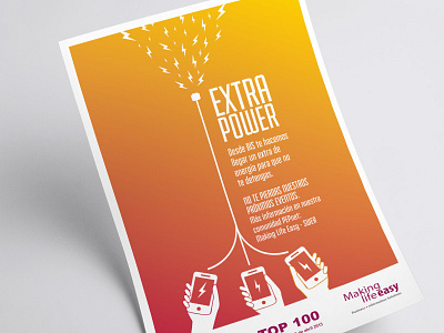 Extra Power Team barcelona design flyer graphic design print