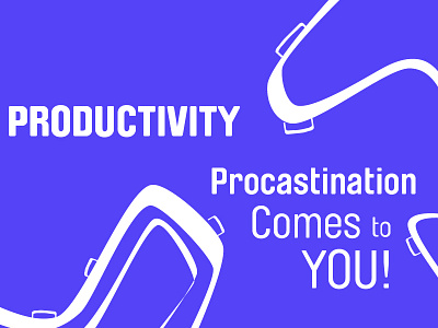 Procrastination, the movie blue design graphic design procrastination productivity wallpaper