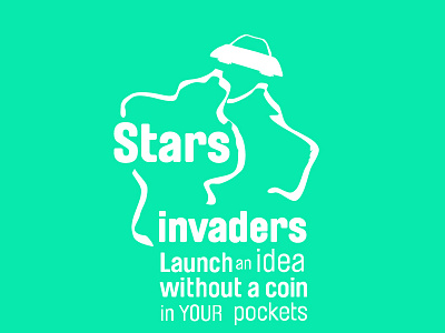 Stars invaders blue design entrepreneur graphic design green space stars invaders start up wallpaper