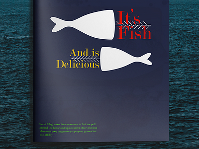 I'ts fish book branding cooking design editorial fish graphic illustration magazine pattern