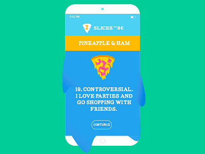 pizza loves you too design ecommerce food illustration pizza tinder