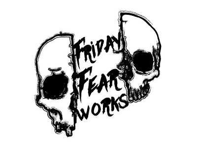 Friday Fear Works barcelona dark design fear horror illustration logo skull