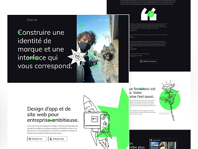 Ben&Bak - Agency design agency animation branding clean dog drawing freelance green homepage illustration interface ui webflow website