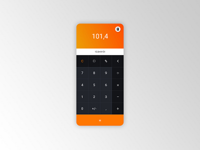 Daily UI 004 - Calculator app calculator dailyui design interface design ui ux