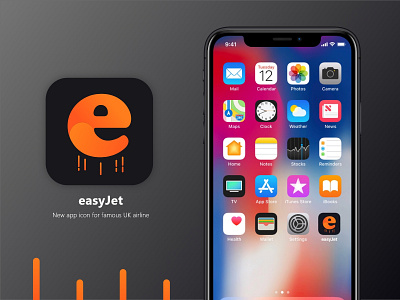 Daily UI 005 - App Icon - easyJet airline airplane app dailyui design easyjet interface design ui ux