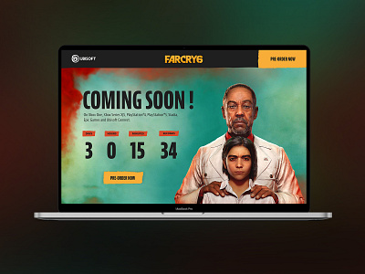 Daily UI 014 - Countdown Timer app countdown timer dailyui dailyui014 design farcry6 interface design ubisoft ui ux