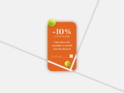 Daily UI 016 - Pop-Up / Overlay app dailyui design interface design pop up tennis ui ux