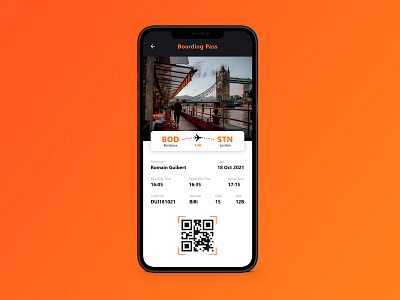 Daily UI 024 - Boarding Pass