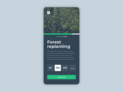 Daily UI 032 - Crowdfunding Campaign 032 app crowdfunding crowdfunding campaign daily ui 032 dailyui design interface design ui ux