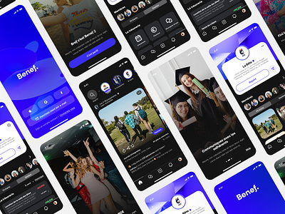 Benef - Mobile App for students application branding design graphic design ui webdesign