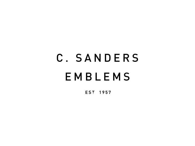 C. Sanders Emblems crest din emblems logo mint shielf