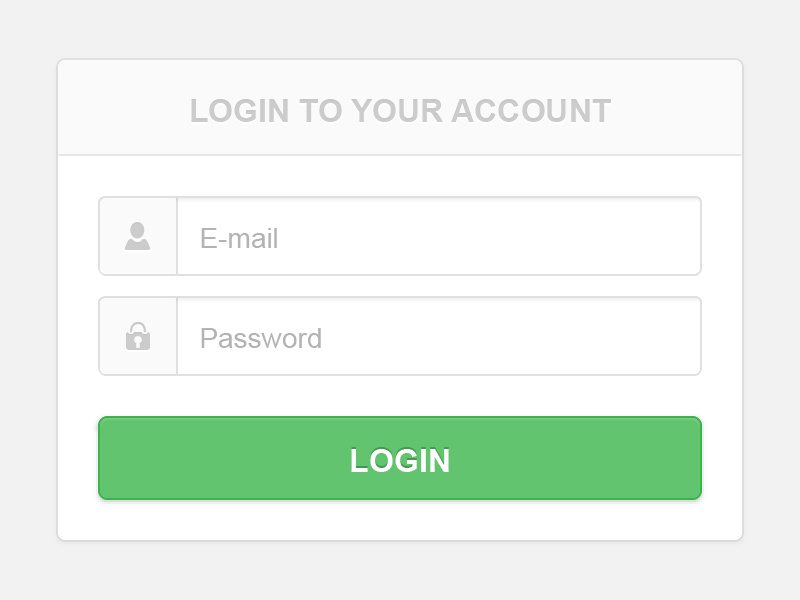 Login Form By Erika On Dribbble