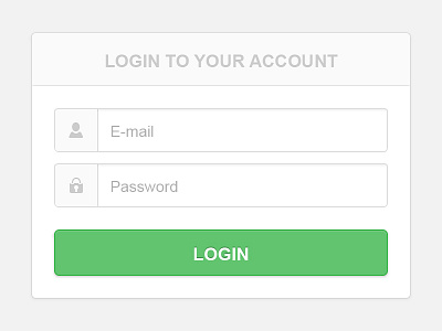 Login Form button element field flat form green grey gui icons illustrator input interface light login minimal sign up simple ui user white