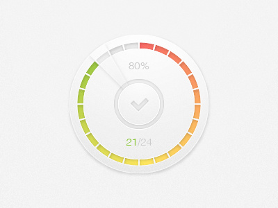 Button with progress count button circle colors count gradient green illustrator knob progress red round steps tick yellow