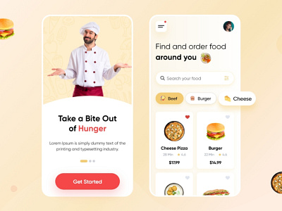 Food Delivery App app design food app food delivery app mobile app