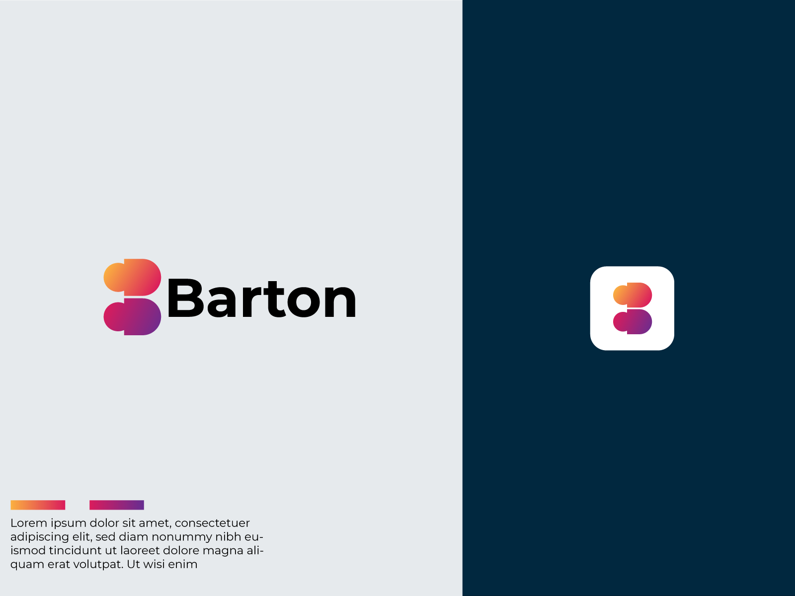 B 3d abstract letter logo