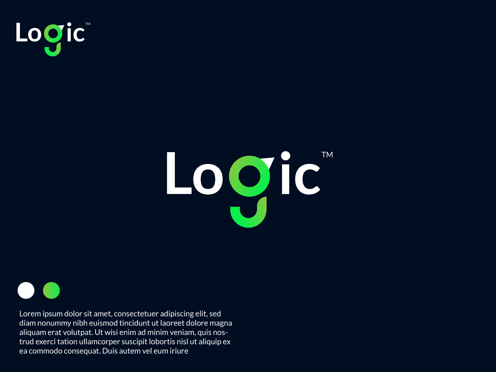 Logic 3d abstract logo