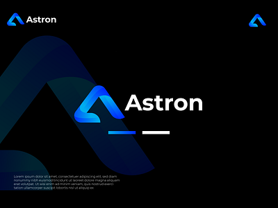 A letter 3d abstract logo