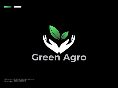 Green agro modern logo design