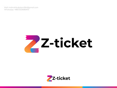 Modern 3d Z letter mark