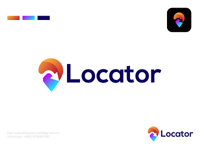 Locator modern 3d logo mark by Mahbub Brand| Logo and Brand Identity ...