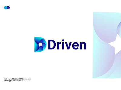 D letter modern 3d logo design| logo mark