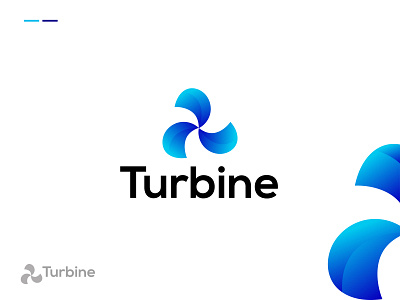 Turbine modern 3d logo design| Logo concept