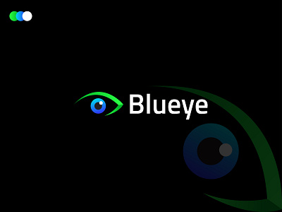Blue eye modern 3d logo design| Logo mark