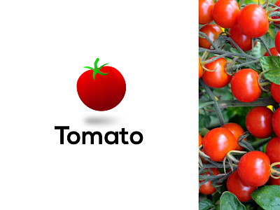 Tomato modern 3d logo design| Vegetable logo concept