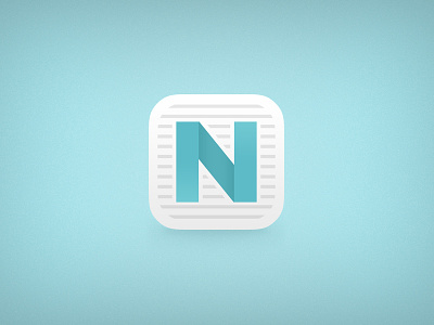 NewsFlash Icon ios ios7 ipad iphone letter n news newsflash