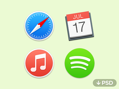 Yosemite Icons PSD and ICNS
