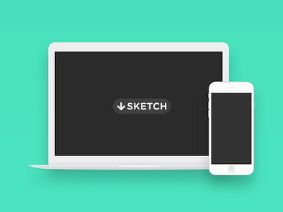 Minimal Macbook & iPhone 6 download freebie hardware iphone macbook minimal psd resource sketch