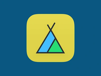 Teepee icon ios iphone logo teepee tribe