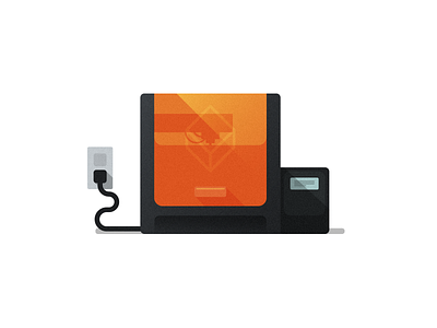 3D Printer (No Reference) 3d concept design hardware illustration printer product