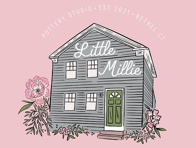 Little Millie Logo branding design graphic design illustration typography vector