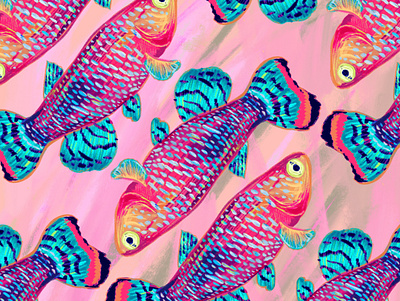 Gettin' Fishy with it design graphic design illustration