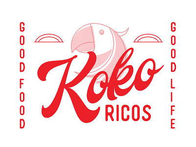 koko ricos logo branding design illustration