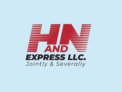 H&N express logo branding design flat graphic design icon logo typography vector