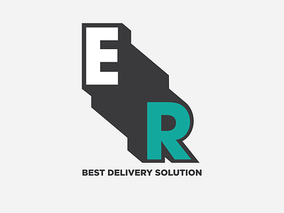 E&R logo branding design flat graphic design icon illustration logo typography vector