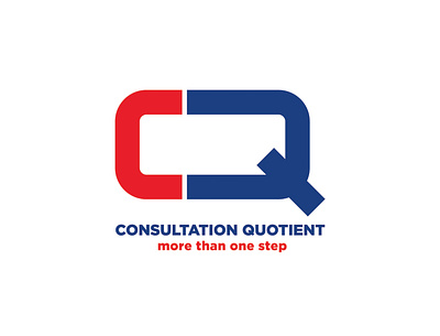 Consultation Quotient logo branding design flat icon illustration logo typography vector